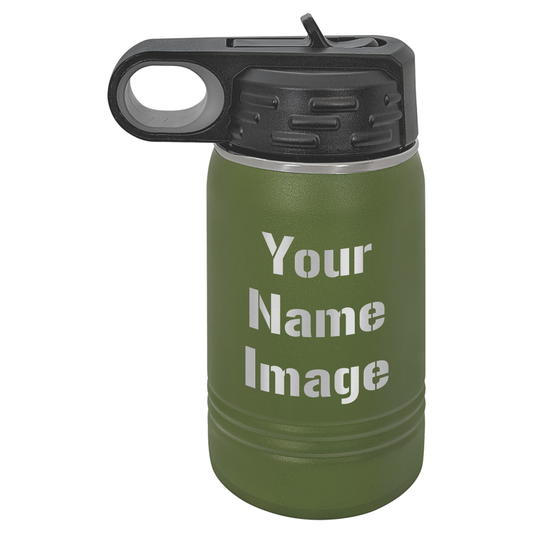 Polar Camel 12 oz. Olive Green Water Bottle