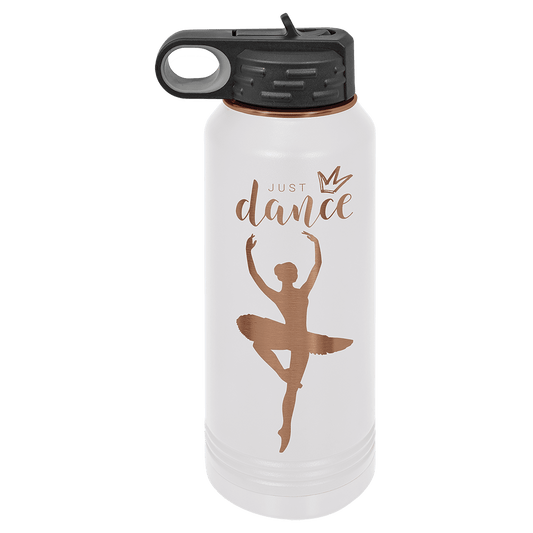 Polar Camel 32 oz. White/Rose Gold Water Bottle